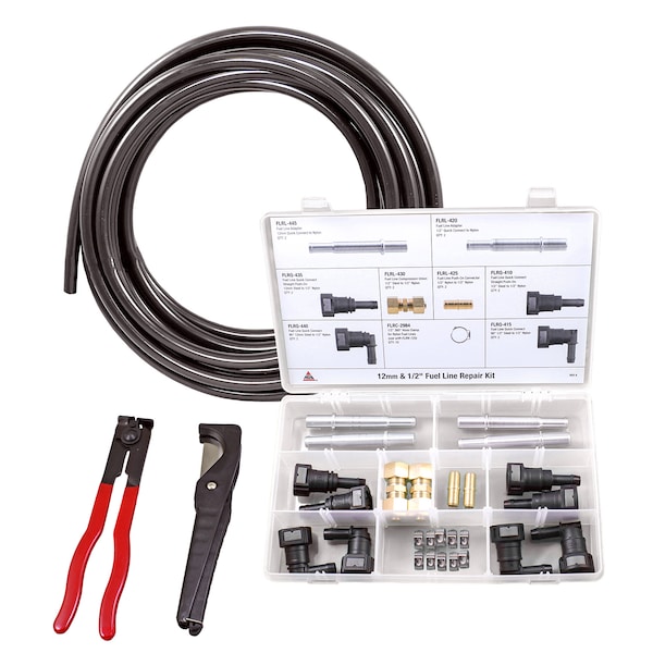 Ags Fuel Line Repair Master Kit 1/2 in and 12mm FLRK12 Zoro